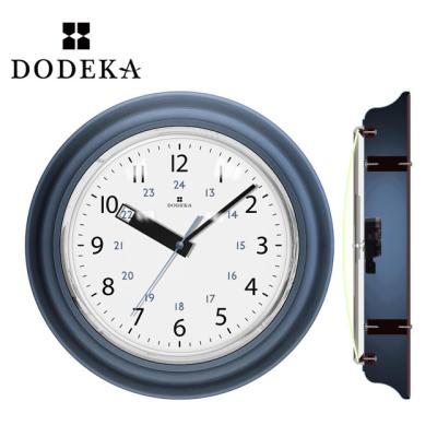 China Wall Clock OEM Taiwan Factory Silent Metal Glass Wall Clock Convex Wholesale for sale