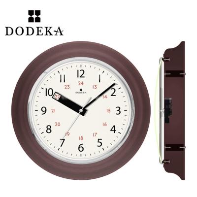 China Taiwan Contemporary Aluminum Metal Mechanism Decorative Silent Wall Clock for sale