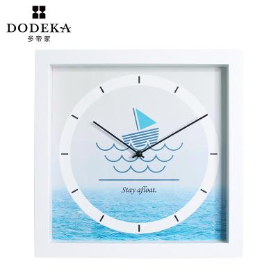 China Art Decor Custom Modern Design Living Room Silent Wall Clock for sale