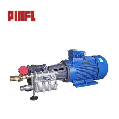 China Hotels PINFL 96Lpm 140bar 2030psi Electric Pump Set For Automatic Car Washing Machine Plant / System for sale