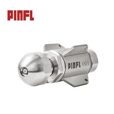 China PINFL Hotels High Quality Stainless Steel Rotating Spray Sewer Cleaning Nozzle , Pipe Cleaning Nozzle for sale