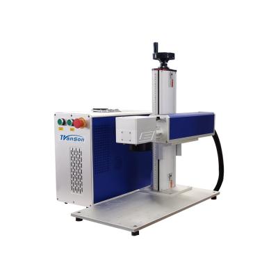 China Portable mini laser marker 20W 30W 50W fiber laser marking machine qr code laser engraving machine zu verkaufen