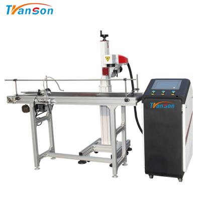 Κίνα Easy Operate Touch Screen Flying Fiber Laser Marking Machine With Convery Belt προς πώληση