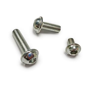 China China Supplier Durable Fastener Half Countersunk Hexagon Socket Thread Screw Round Head Hex Socket With Anti-Slip Screw for sale