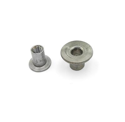 China Durable Wholesale Carbon Steel CNC Cold Pointing Round Bottom Through Hole Inserted Furniture Fasteners Welded T-Nuts for sale