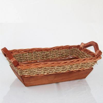 China Viable Professional Manufacture Storage Good Quality Oval Woven Craft Rattan Wicker Basket for sale