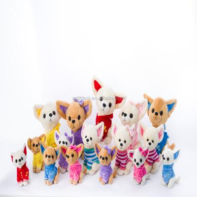 China Plush Toy With Clothes Dog Animal Soft Cute Different Size Stuffed Environmental Wholesale for sale