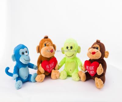 China Environmental Promotional High Quality Soft Stuffed Toy Cute Stuffed Plush Monkey Toys for sale