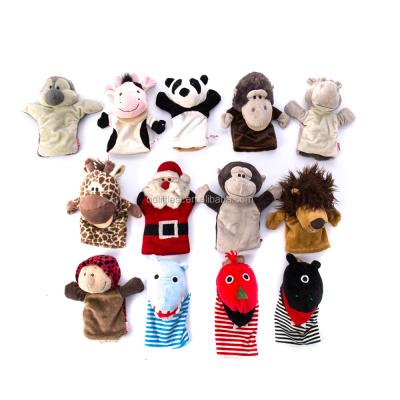 China Factory Cheap Promotional Cartoon Hand Finger Puppet Plush Animal Toys Eco-friendly 10 for sale