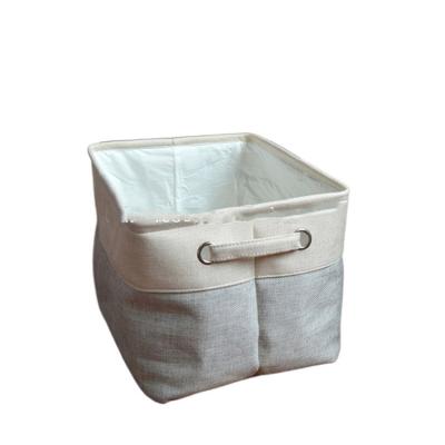 China Hot Sale Rectangle Home Kitchen Large Folding Portable Folding Storage Baskets for sale