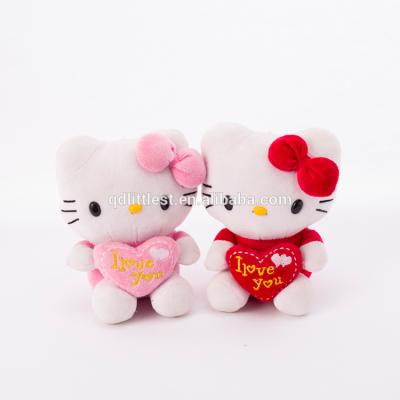 China Hello Stuffed Customized Environmental Plush Toys Lovely Little Kitty Plush Toys for sale