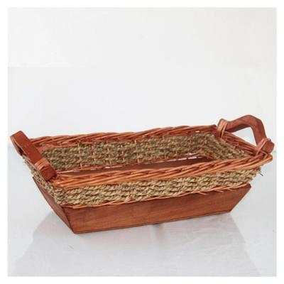 China Wholesale Cheap Sustainable Large Custom Size Natural Eco - Friendly Wicker Baskets for sale