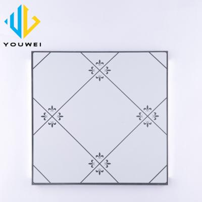 China Artistic Ceilings Modern Building Materials Pop Picture Suspended Ceiling Lighting Parts Perforated Metal Ceiling Tiles Led Fixture for sale