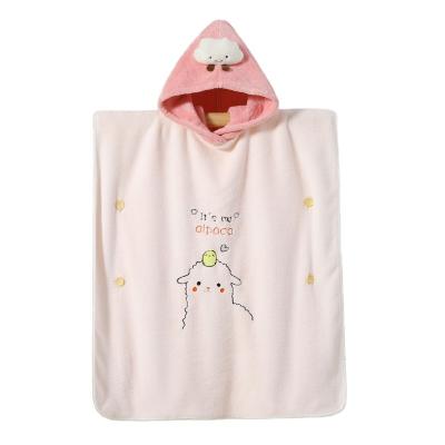 China Newborn bath Wholesale Kids Beach Towel Animal Design Baby Bathrobes Hooded Bath Towel Baby Blanket for sale