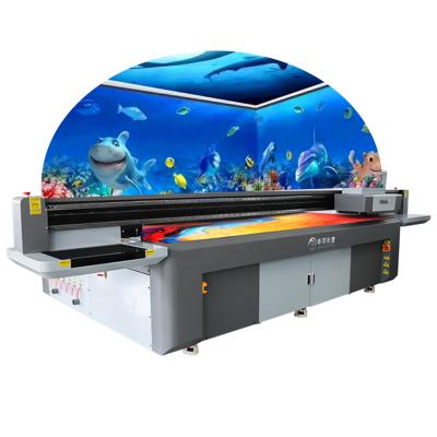 China Building Material Shops USD 3.0 port 3D UV Flatbed Wall Mural printing machine inkjet color digital printer for sale