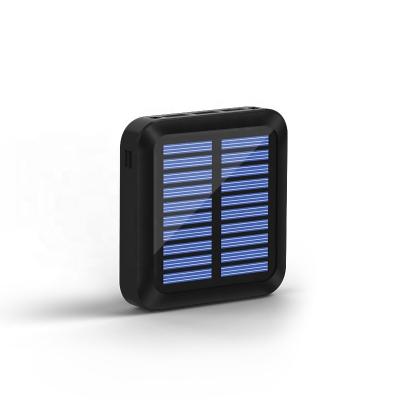 China Small size portable solar mobile power supply 10000mAh compact design solar panel charging and exquisite appearance energy large capacity for sale