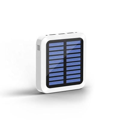 China 2022 new arrival mini solar panel charge solar power bank compact and convenient 10000 mAh power bank for sale