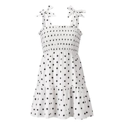 China 2022 Summer New Washable Fashion Printing Dress Sexy Dot Slim Short Beach Dress for sale