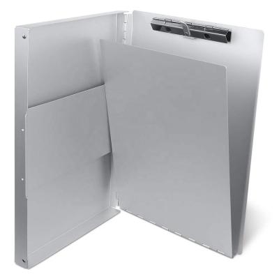 China Metal Aluminum Heavy Duty Shape Holder High Capacity Metal Clip Clipboard Storage Box Paperweight for sale