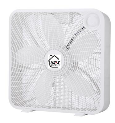 China Household High Quality 20 Inch Plastic Portable Full Box Fan DC With Handle for sale