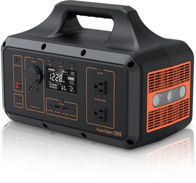 China Type C 768 Wh Portable Power Station, Solar Generator with 1000W Pure Sine Wave AC Outlet, Backup Battery Pack Power Supply 7 Ports for sale