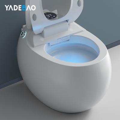 China Hot Sale Automatic Operation Bathroom Egg Round Shape Wc Electric Auto Smart Toilet Bowl Smart Toilet for sale