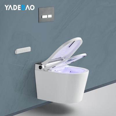 China Automatic Operation New Design Ceramic Wc Smart Wall Hung Toilet With Bidet for sale