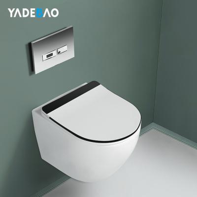 China High End Rimless Ceramic Wall Mounted Bathroom WC Wall Mounted Toilet Blow Toilet for sale