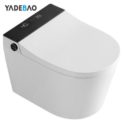 China New Design Automatic Operation Ceramic Intelligent Heated Smart Bathroom Toilet P-trap Ceramic Siphonic Toilet for sale