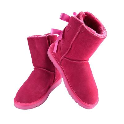 China Fashion trend factory products wholesale xdxugg boots for women snow boots with two bows boot for sale