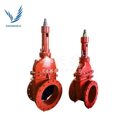 China General FM PN16 ANSI150 OS&Y Flange Ends Resilient Sealed Gate Valve for sale