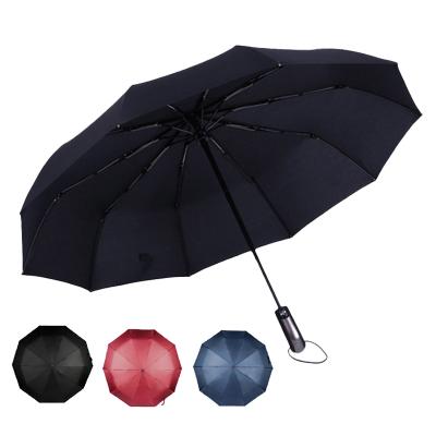 China Promotion Foldable Automatic Rainproof Minimalist Windproof Folding 3 Opening Automatic Umbrella Custom Logo for sale