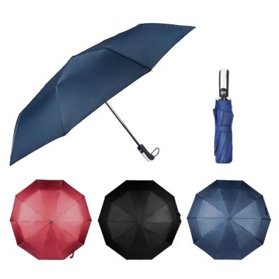 China Promotional Minimalist High Quality 8 Ribs Sun Windproof 23 3 Fold Automatic Umbrella 3 Inch Umbrella With Printing Logo for sale