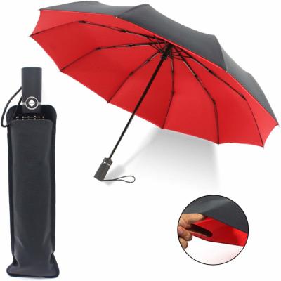 China Minimalist Automatic Sun Fold Heavy Duty Rugged Portable Umbrella Waterproof And UV for sale