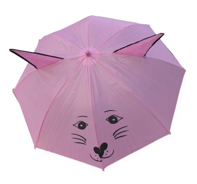 China Children's New Transparent Soild Color Automatic Upright Children's Umbrella For Child Umbrella Rain Design Indoor Customized for sale