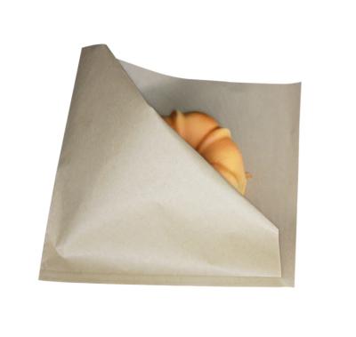 China White Printing Triangle Moisture Proof Paper Bag For Burger for sale