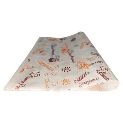 China Custom Logo Hamburger Paper Wrapping Hamburger Food Greaseproof Paper for sale