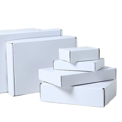 China Recycled Materials Blank White Corrugated Box Mailing Box for sale