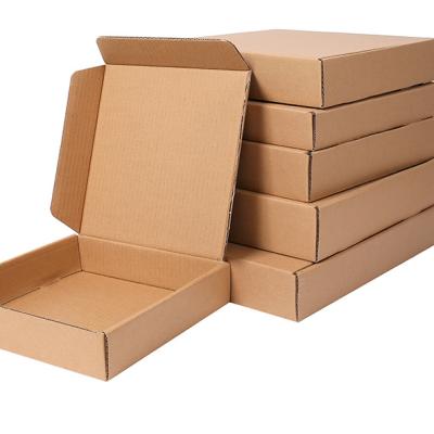 China Recycled Materials Logo Printed Brown Craft Boxes Custom Packaging Corrugated Kraft Paper Box Mailing Mailing Box for sale