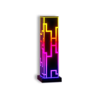 China 2021 Hot Sale Modern Amazon RGB Modern Building Led Light Atmosphere Table Lamp With Remote Control For Office Decoration for sale