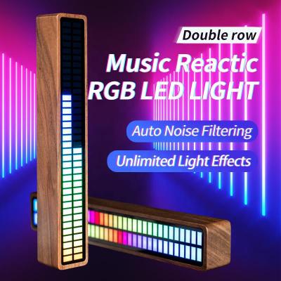 China 2021 Amazon Atmosphere Modern Office Interior Music Activated RGB Lamp Mini Car Ambient Light Rhythm Recognition New Rise Led Light à venda