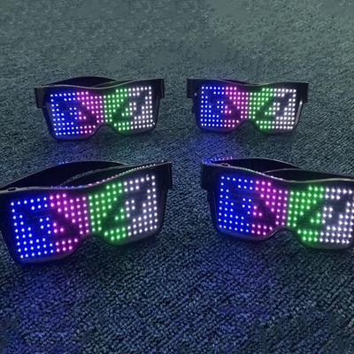 China Ganxin Amazon hot sale newcomers 5 hours Logo Led Flashing Led Glasses custom made with 7 colors optional for sale