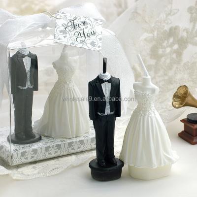 China Flameless Decoration Brideand Groom Wedding Favors Candles For Wedding Party for sale