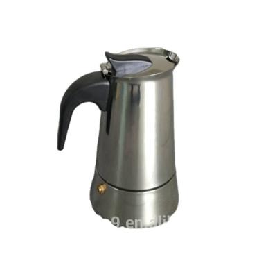 China Eco-Friendly Coffee Maker Top Pot Stove Percolator Latte Stainless Steel Espresso Hot Sale 6 Cups for sale