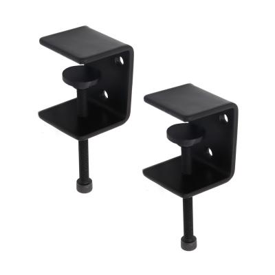 China Black Powder Coating Metal Shelf Wall Shelf Brackets Fixed Support Clamp for sale