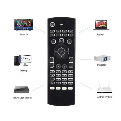 China Smart Home Appliances 2.4g Wireless Keyboard Mini Remote Control Mouse Backlit Keyboard MX3 Air Mouse mx3 zu verkaufen