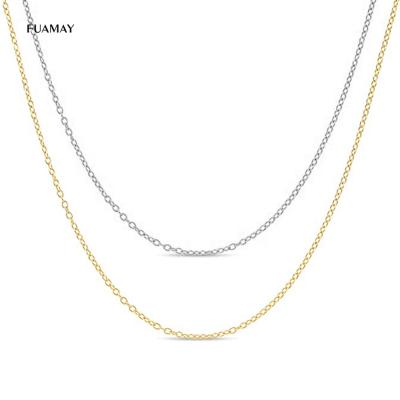 China 2022 New BOHEMIA FUAMAY Jewelry 925 Chains S925 Sterling Silver Long Adjustable Necklace Restrictor Necklace 14K 18K Chain for sale