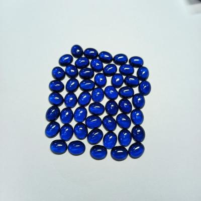 China Jewelry Making Wholesale Good Quality Cabochon Face Flat Bottom Oval Cut 113# Synthetic Spinel Jewelry Loose Gemstones for sale