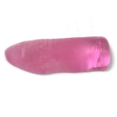 China Jewelry Making Beautiful 1.25# Rough 1.5# Rose Color Synthetic Corundum For Jewelry Making Corundum Raw Material for sale