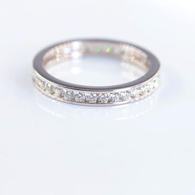 China Round Brilliant Cut Diamond Rings Gemstone Rings Gold Plated Third Party Appraisal for sale